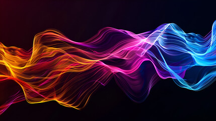 Obraz premium Unique Abstract Art with a Vibrant Psychedelic Gradient, Interesting Background Design