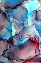 abstract background of blurs with hard edges in a variety of colors