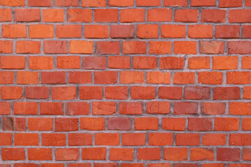 Obraz premium Wall made of modern red brick