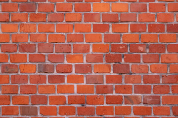 Obraz premium Wall made of modern red brick