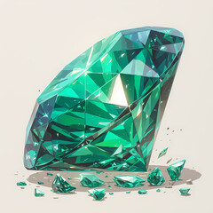 Stunning Emerald Jewelry Piece - Perfect for High-End Luxury Marketing Materials