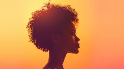 A subtle glow highlighting a woman's silhouette, signifying empowerment.