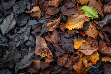 The texture and color variations of bitter gourd tea leaves, captured in high-definition detail.