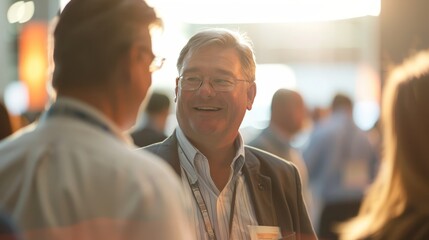 Business networking. capturing moments at industry conferences, trade shows, networking events