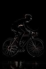 cyclists with professional racing sports gear riding Generative AI