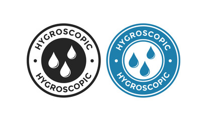 Hygroscopic water badge. Suitable for absorbing substances information sign