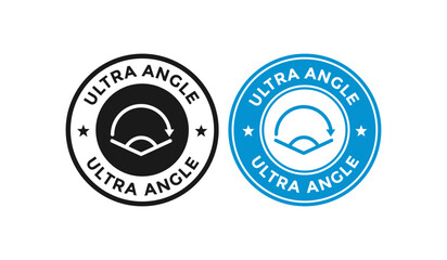 Ultra angle badge logo template. Suitable for business, device parameter and property information sign