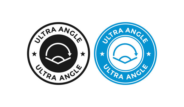 Ultra angle badge logo template. Suitable for business, device parameter and property information sign