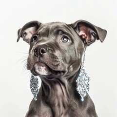 Staffy earrings
