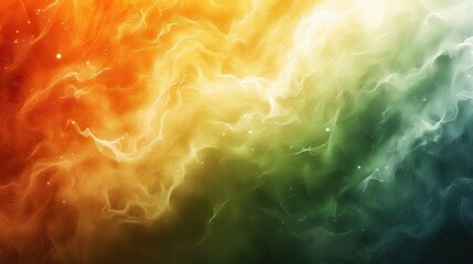 A colorful space background with a yellow, green, and blue swirl. The colors are vibrant and the swirls are wavy