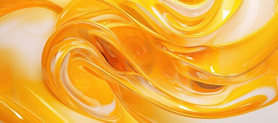 Yellow and white swirl close-up