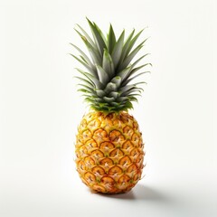 Fototapeta premium A fresh pineapple on a white background
