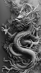 Obraz premium Fantasy art dragon design