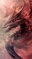Fantasy art dragon design