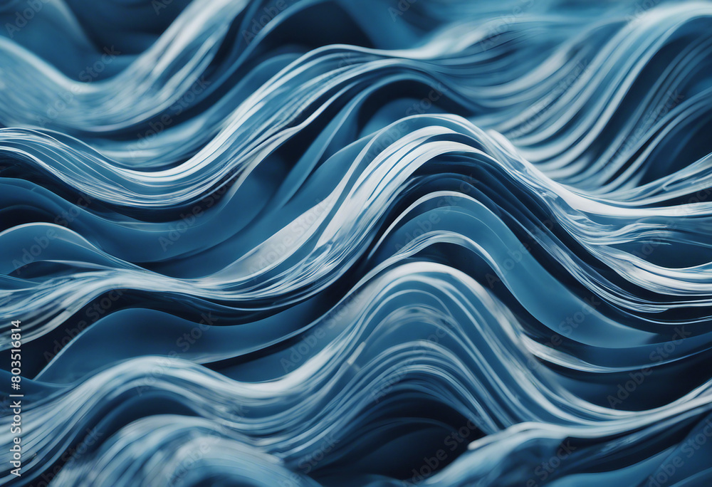 Poster captivating abstract background characterized by intricate blue wave elements