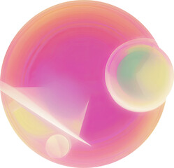 abstract pastel modern circle shape isolated for decorate