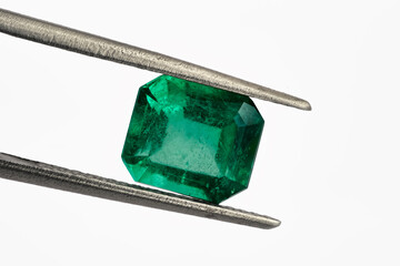 crystals , gemstone and gem, Colombian emerald from Muzo