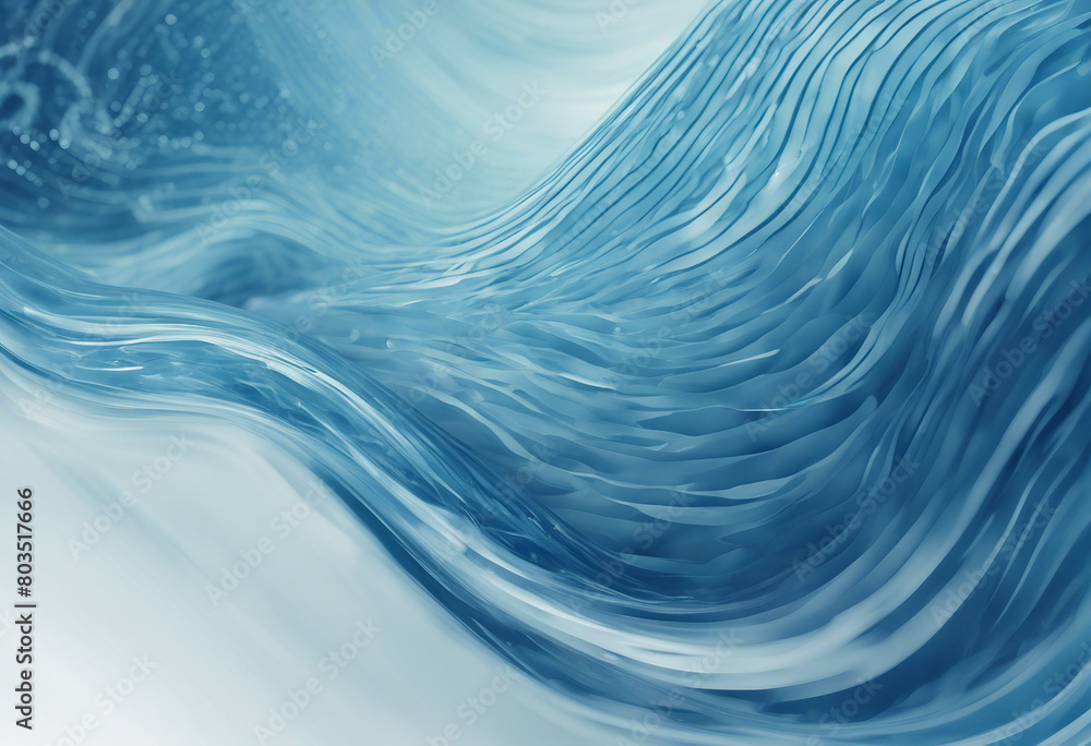 Poster background design featuring abstract blue wave patterns