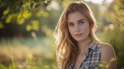 Naklejka premium outdoor portraits generative ai
