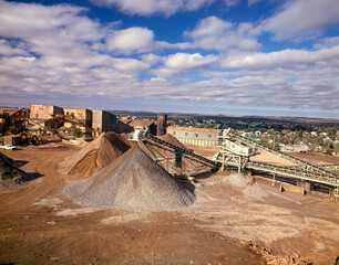 Mining silver, lead and zinc at Broken Hill, New South Wales.