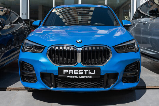 ISTANBUL, TURKEY - APRIL 21, 2024: 2020 BMW X1 1.8i manufactured by German automaker BMW in various engine and body configurations.