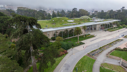 The science museum in the Golden Gate Park, San Francisco, California, United States of America.