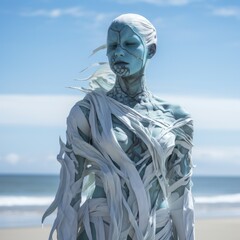Obraz premium Ethereal alien creature on a beach