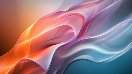 Obraz premium Digital abstract wave background, template for business banner, formal backdrop, abstract design element for tech, AI, data, audio, graphics, presentation, and more