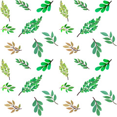pattern with leaves