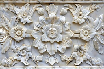 luxurious marble floral panel decorative wall art design