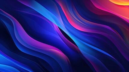 Obraz premium Digital abstract wave background, template for business banner, formal backdrop, abstract design element for tech, AI, data, audio, graphics, presentation, and more