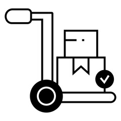 Use trolley icon, Packaging Symbol