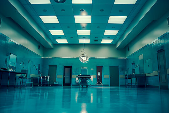 Empty hospital operating room. Operating Theater