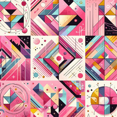 Obraz premium seamless geometric pattern