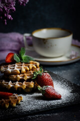 cake with strawberries