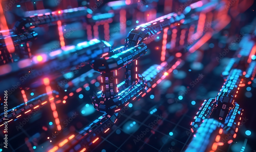 Poster portray the fusion of traditional assets with blockchain technology