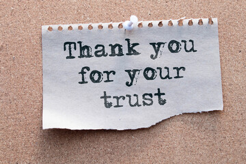 Thank you for your trust symbol.