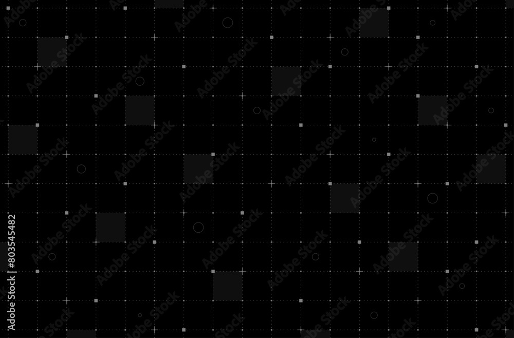 Poster vr hud futuristic interface grid. spaceship head up display line and dot background. digital ui scre