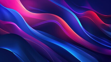Abstract Background curved wave colorful background 3d render. Digital abstract background, banners, wallpapers, posters, covers, tech, AI, data, audio, graphics, presentation, and more.