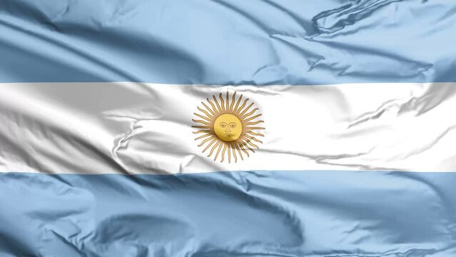 waving flag of Argentina