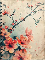 background with flowers