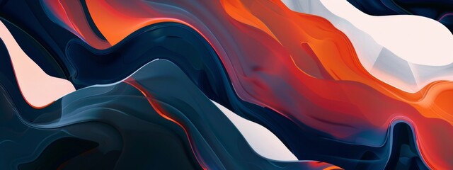Obraz premium Abstract illustrations of fluid shapes or patterns for modern and contemporary designs.