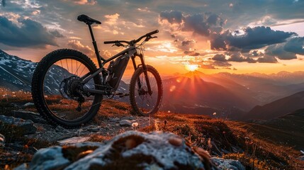 Mountain Bike Adventure at Sunset