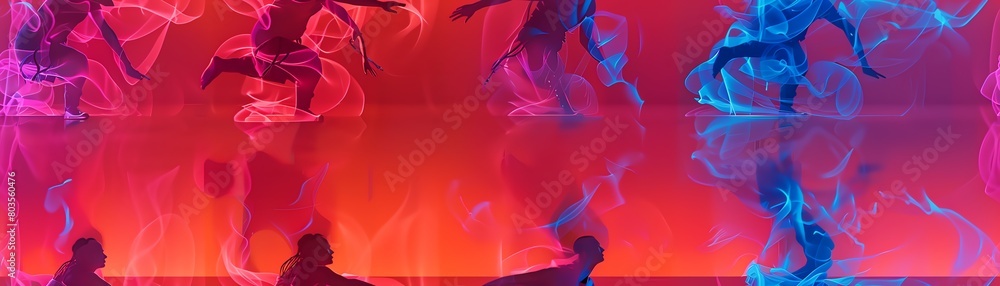 Poster Embark on a visual journey that combines futuristic technologies and the fluidity of dance forms Through a wide-angle lens