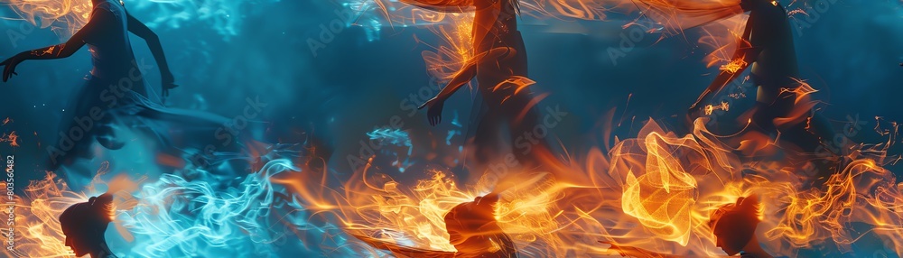 Poster embark on a visual journey that combines futuristic technologies and the fluidity of dance forms thr