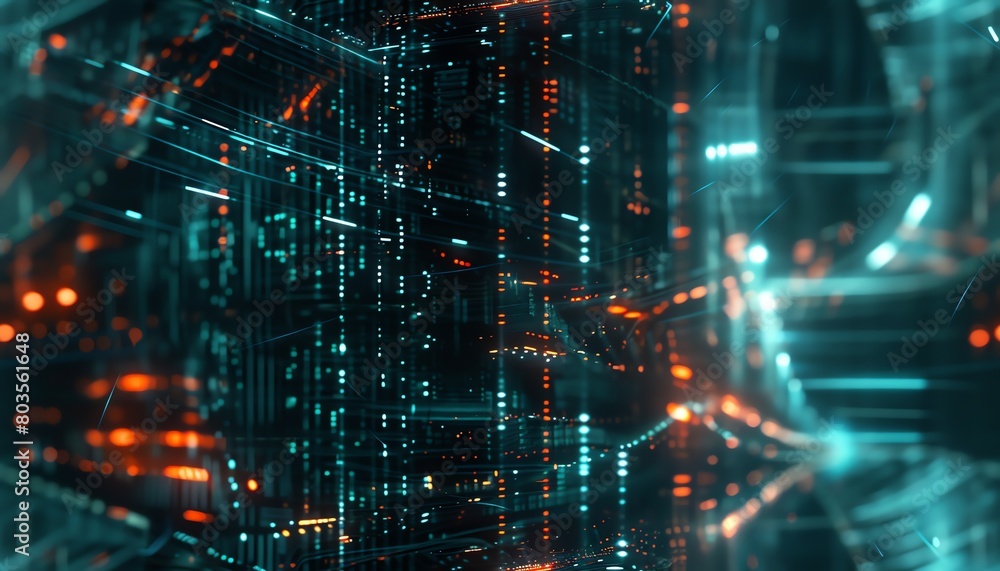 Poster immerse viewers in a futuristic world through a side view perspective featuring advanced technologie