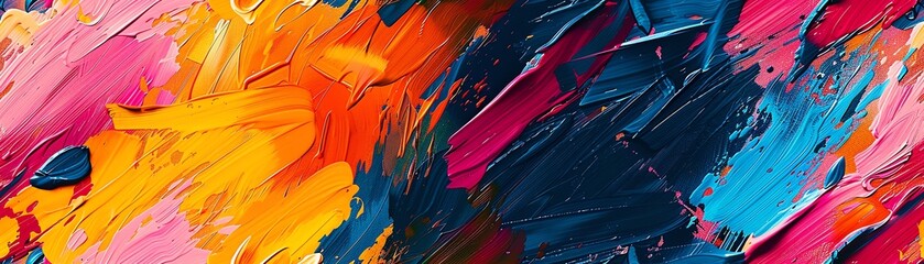 Infuse the bold colors and emotive brushstrokes of Fauvism with the innovation of blockchain tech Experiment with unexpected camera angles to amplify the impact of the abstract com - obrazy, fototapety, plakaty