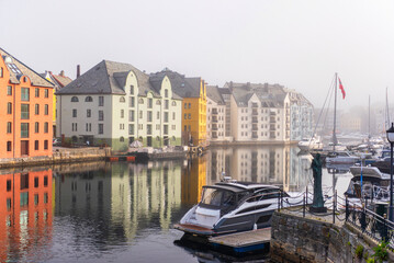 Obraz premium Alesund downtown views, Norway