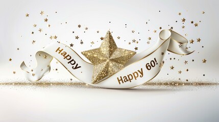 Happy 60th: a celebratory message commemorating six decades of life's journey, filled with gratitude, love, and cherished memories, marking this special milestone with joy and appreciation