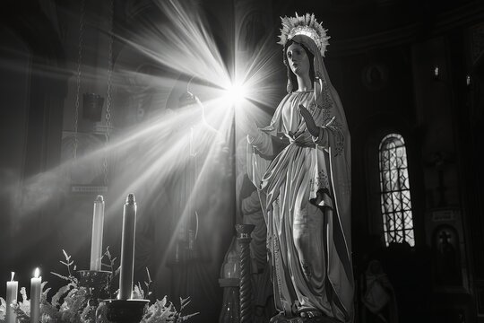 An apparition of the holy Virgin Mary.